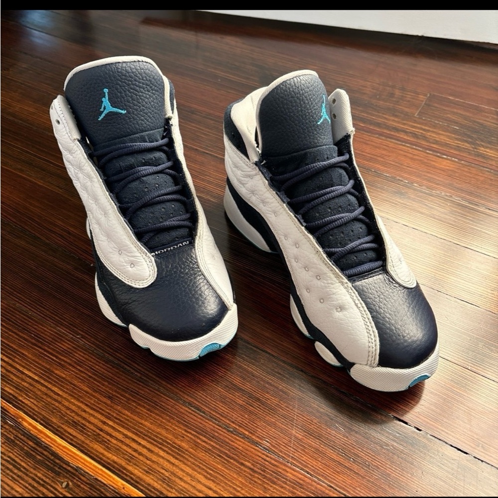 Nike Jordan 13 Retro White Obsidian Powder Blue size 6.5Y - Picture 2 of 12